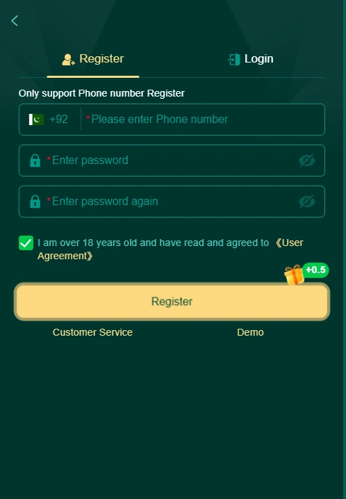 2Go Game Registration Process